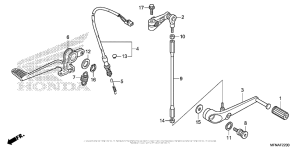 CB1000R Педали