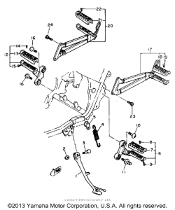 SRX600SC Stand - footrest