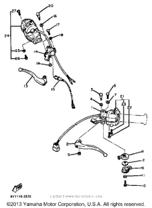 XT550K Рулевые переключатели