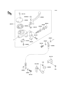 VN800 Передний тормозной цилиндр