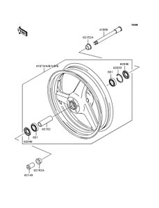ZX1200 Переднее колесо