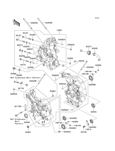 VN250 Картер двигателя