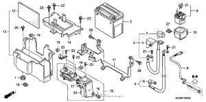 VTX1300C Аккумулятор