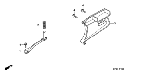 PK50 Pedal / kick starter arm