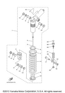 TZ125M Задняя подвеска