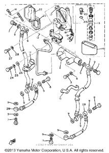 XJ750RH Главный тормозной цилиндр
