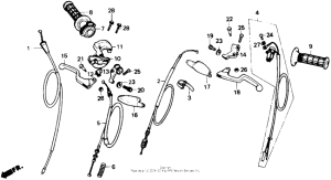 CR80R Рулевые переключатели