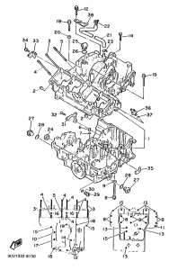 FZR750 Картер двигателя