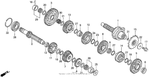 CB750 Трансмиссия