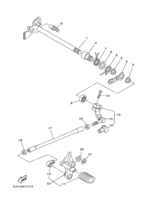 XVS250 Вал переключения