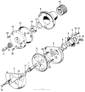 SL125 Oil filter rotor + oil pump