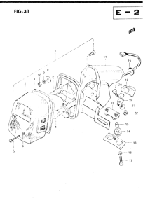 DR250 Задний комбинированный сигнал