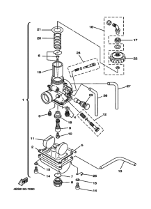 YZ80 Карбюратор