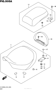 VL1500B Сиденье