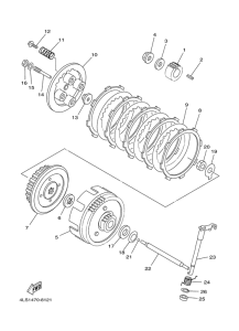 TTR125L Сцепление