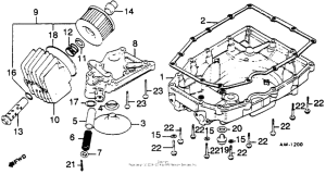 CB900 Oil filter + oil pan
