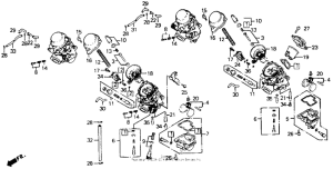 CB1000F Компоненты карбюратора