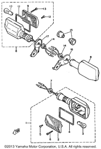 XT600NC (CA ED.) Поворотники