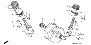 XL600V Crankshaft / piston