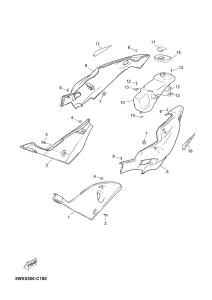 TZR50 Боковые обтекатели