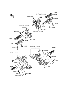 ZX1400 Подножки