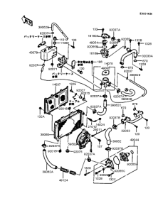 ZX400 Радиатор
