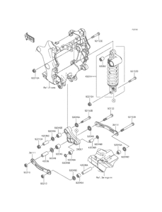 ZX1400 Suspension / Shock Absorber(FFF / FFFA)