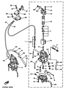 XT350 Carburetor assy