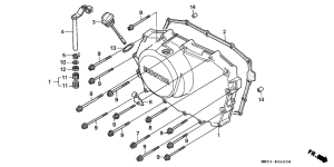 XL600V Крышка картера правая