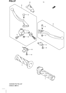 GZ250 Рулевой рычаг