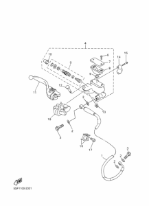 WR400F Передний тормозной цилиндр
