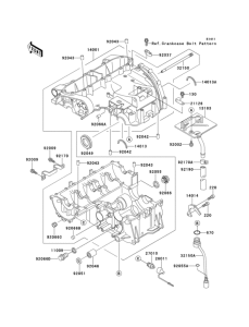 ZX600 Картер двигателя