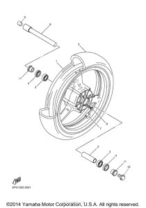 YZF-R1 Переднее колесо