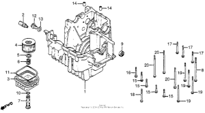 CM400 Lower crankcase