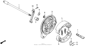 VT700C Задний тормоз