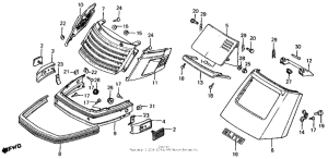 CH125 Front cover + front skirt