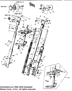  Вилка передней оси