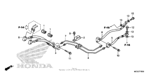 ST1300 (ABS) Задние тормозные трубки