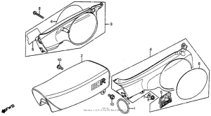 CR80R Seat + side cover 80-81