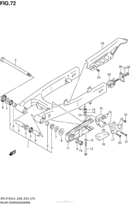  Rear Swingingarm (Dr-Z125Ll4 E28)