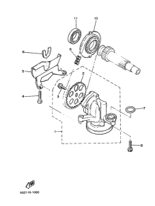 XJ900F Масляный насос
