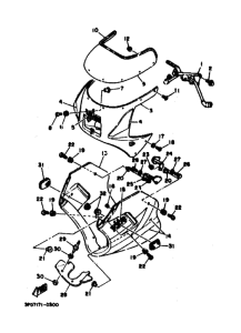 YSR50 YSR50A Cowling comp