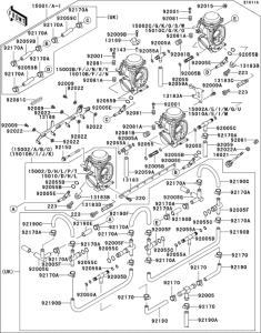 ZX1000 Carburetor(1 / 5)(zx1000-b2 / b3)