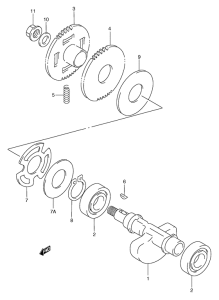AN250 Балансир кривошипа