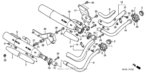 VT750DC Глушитель