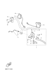 CW50 Handle switch. lever