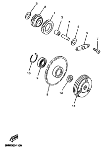 YP150D Стартер