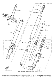 FZR1000DC Передняя вилка