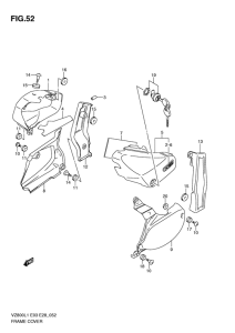 VZ800 Обтекатель задний
