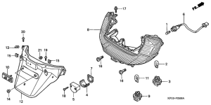 FES250 Taillight / rear fender